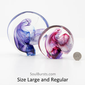Blown Glass with Ashes - Sizes