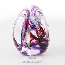 Load image into Gallery viewer, Glass Cremation Keepsakes - Purple Fuchsia Soul Dance
