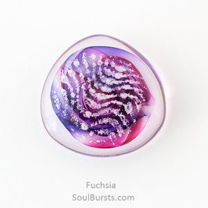 Cremation Stones for Ashes - River Touchstones - Fuchsia