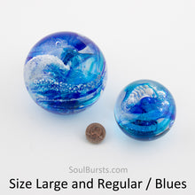 Load image into Gallery viewer, Cremation Orbs in Glass - Ash Orbs - Sizes