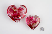 Load image into Gallery viewer, Glass Heart with Ashes - Sizes