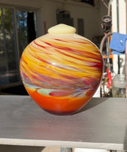 Load image into Gallery viewer, Sunrise Urn for ashes - Reds and Golds