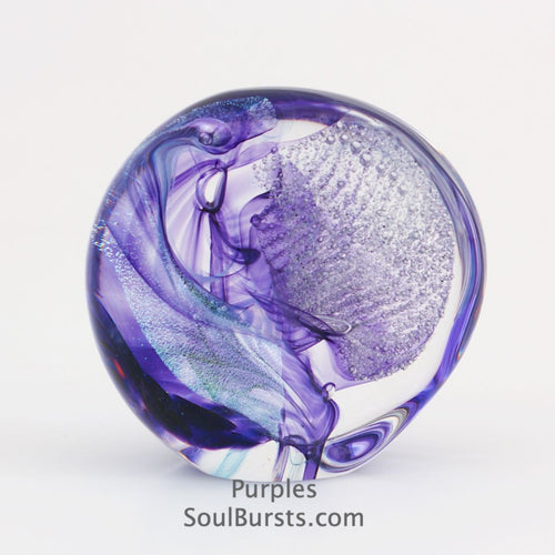 Soulbursts Looking glass with cremation ashes