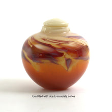 Load image into Gallery viewer, Small Sunrise Urn for ashes - Reds