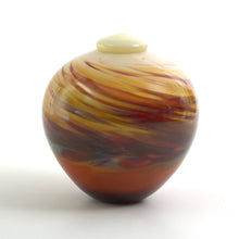 Load image into Gallery viewer, Sunrise Urn for ashes - Reds and Golds