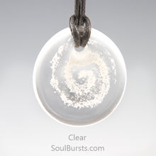 Load image into Gallery viewer, Glass Pendant with Ashes - Cremation Jewelry - Clear