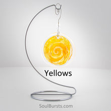 Load image into Gallery viewer, Cremation Suncatcher - Yellow Orange