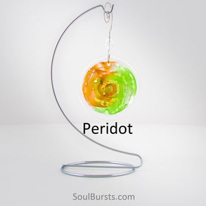 Cremation Suncatcher - Peridot