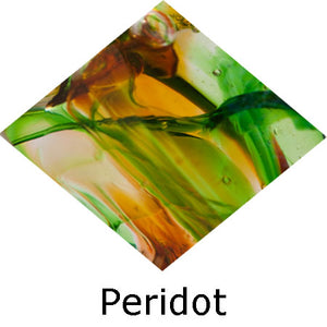 Blown Glass with Ashes - Peridot