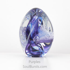 Glass Cremation Keepsakes - Purple Soul Dance