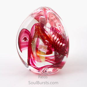Glass Cremation Keepsakes - Red Soul Dance